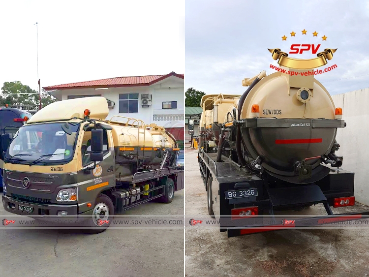 Sewer Vaccum Jetting Truck FOTON - Color Repaint